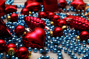 Multicolored Christmas decorations