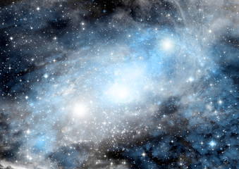 galaxy in a free space