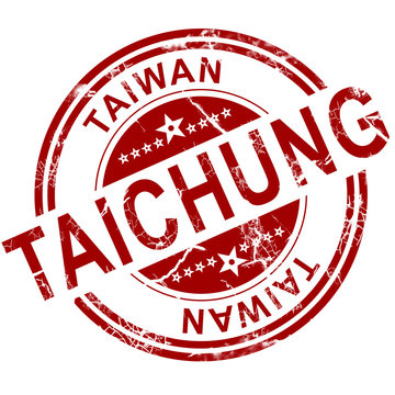 Red Taichung stamp