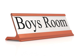 Boys Room table tag