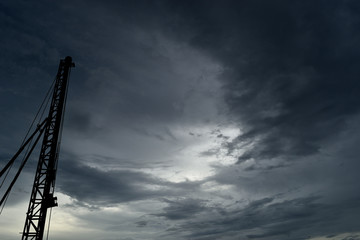 Rainclouds or Nimbus in rainy season