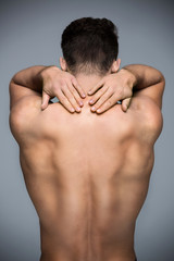 Man with back pain
