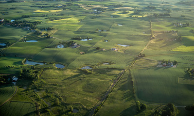 Beautiful Aerial View, South Sweden