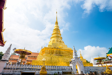 beautiful golden buddhist pagoda