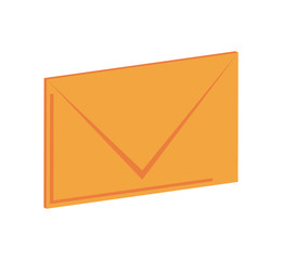 Envelope icon. Emal mail message and letter theme. Isolated design. Vector illustration