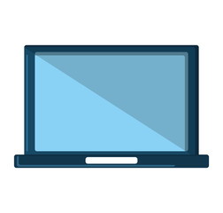 Laptop icon. Device gadget technology and electronic theme. Isolated design. Vector illustration