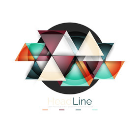 Triangle abstract background