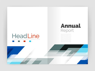 Modern line design, motion concept. Business annual report brochure templates