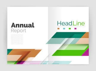 Modern line design, motion concept. Business annual report brochure templates