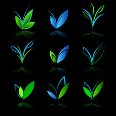 V letter or check mark