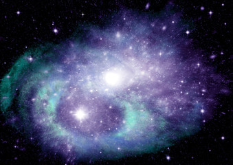 galaxy in a free space