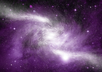 galaxy in a free space