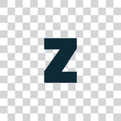 Letter Z vector, logo. Useful as branding symbol, corporate identity, alphabet element, transparent clip art and illustration.