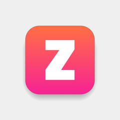 Letter Z vector, logo. Useful as branding symbol, corporate identity, alphabet element, app icon, clip art and illustration.