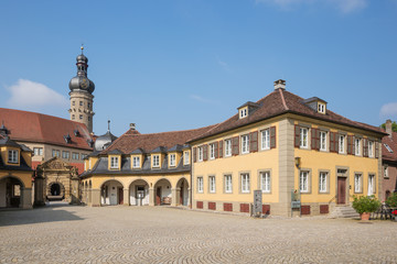 Market place of Weikersheim in Weikersheim along the Romantic Road