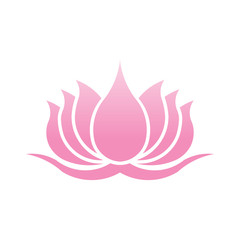 Lotus Flower Logo. Vector Design Illustration