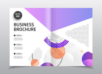 Business Brochure design. Annual report vector illustration temp
