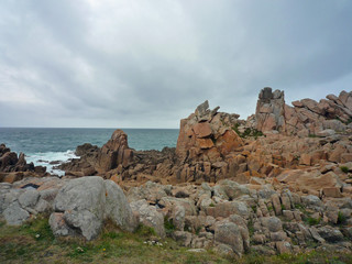 Bretagne, côtes de granit rose