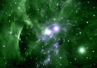 galaxy in a free space