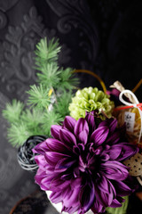 年賀状素材　フラワーアレンジメント