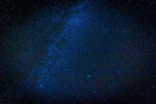 Night starry sky landscape
