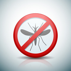 Mosquito Free stop sign