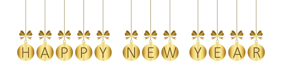 Banner Happy New Year (Gold wb) 