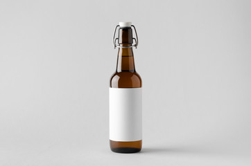 Beer Bottle Mock-Up - Blank Label