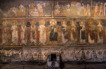 Roma affreschi bizantini in Santa Maria Antiqua