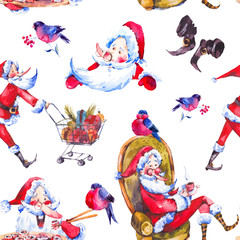 Set of watercolor fruit on a white background