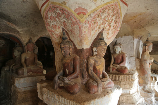 Complex of Caves Pho Win Taung, Monywa, Myanmar