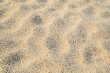Sand pattern of a beach in the summer