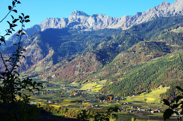 Wanderung bei Naturns im Herbst