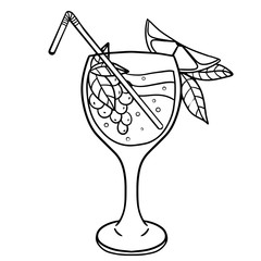 decorated cocktail