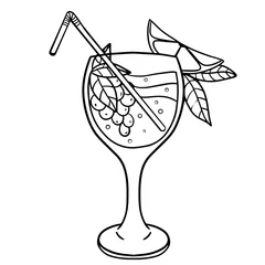 Photo sur Plexiglas Anti-reflet Abstraction classique decorated cocktail