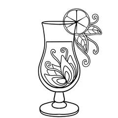 Photo sur Plexiglas Abstraction classique decorated cocktail