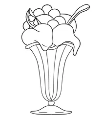 Photo sur Plexiglas Abstraction classique decorated ice cream cup
