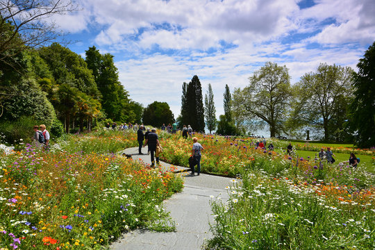Gardens on Mainau Island in Germany, Europe, Lake Constance