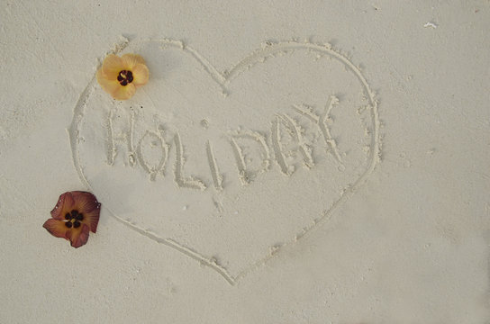 Heart on the beach