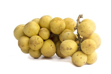 Langsat white background