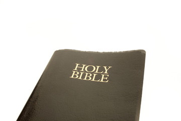Holy Bible isolated on white.