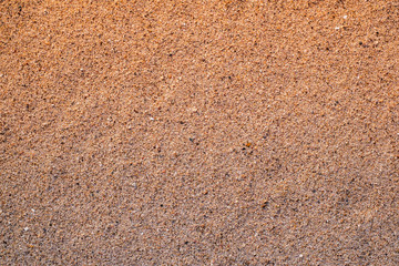 Sunset on the beach. Sand texture.