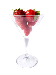 Strawberries in a cup
