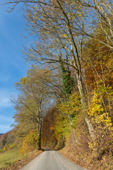 Obraz premium Panorama mit Nebel in der Natur