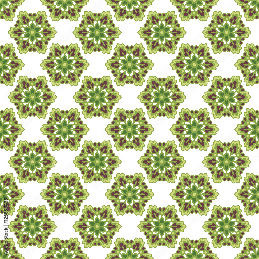Poster seamless background with abstract ethnic pattern.