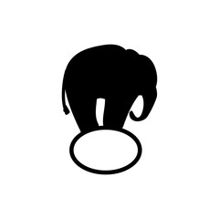 Elephant on a ball logo vector