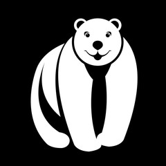 Bear  vector illustration style flat