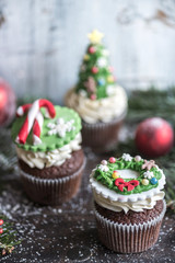 Christmas cup cakes
