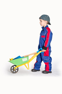 Boy with Wheelbarrow