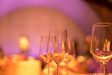 Party Setting with Colorful Bokeh Background